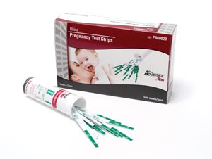 Pregnancy Test Dipstick CLIA Waived Urine Strips ProAdvantage (20 Strips Per Canister 5 Canister/BX) by Pro Advantage  ID P080023